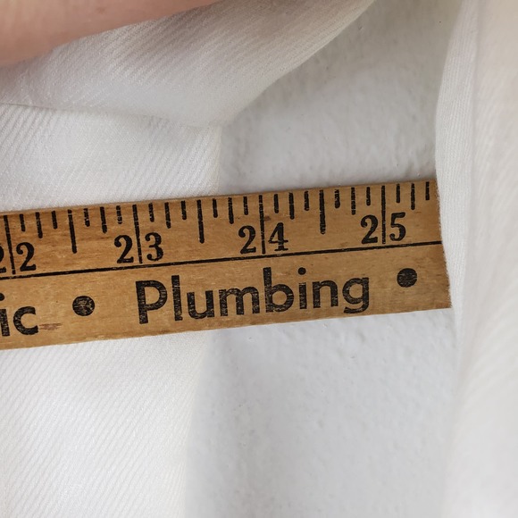 Perry Ellis Men's‎ Size 44 100% Linen Twill Suit Jacket Blazer Ivory Cream New - Picture 2 of 9